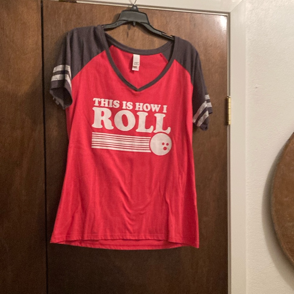 District Red and Gray Graphic T-Shirt